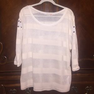 White Gianni Bini shirt