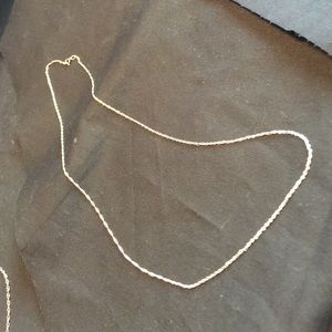 Simple sterling silver necklace