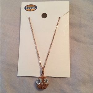 MOVING SALE! 🛍 Fossil Owl Charm Necklace.