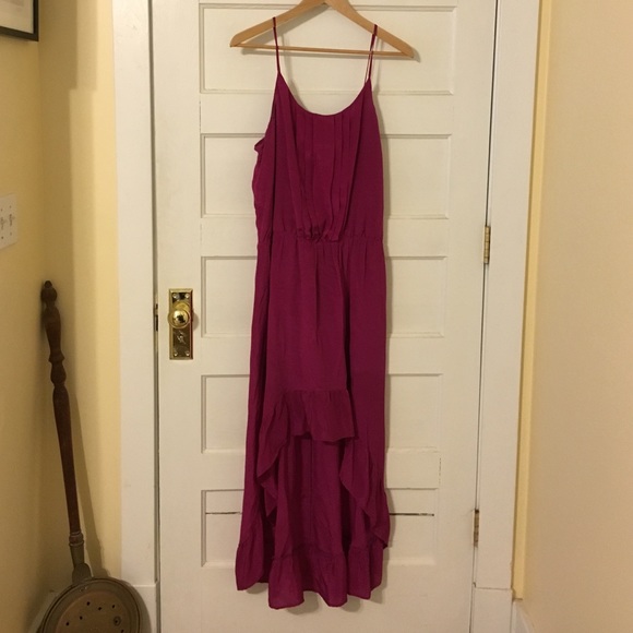 Anthropologie Silky Asymmetrical Party Dress