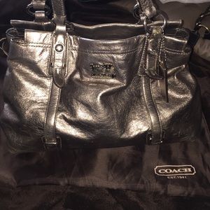 Medium metallic leather