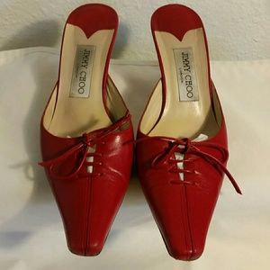 Flash Sale!Auth Jimmy Choo kitten slide heels sz 7