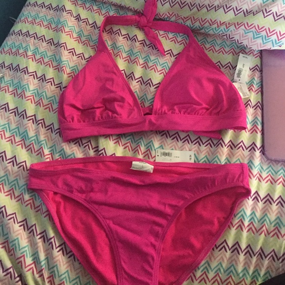hot pink bikini