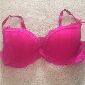 Pink polka dot bra 36 B
