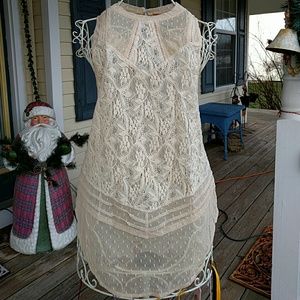 ⭐️SALE⭐️ NWT Free People see-through tan shirt