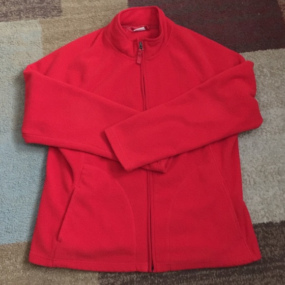 Merona Red fleece zip up jacket