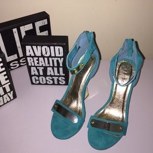 Turquoise Blue Wedges