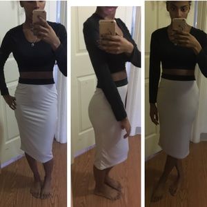 Two piece body con outfit