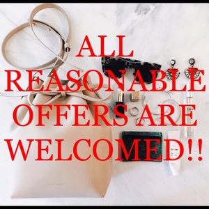 All reasonable offers are welcomed!!