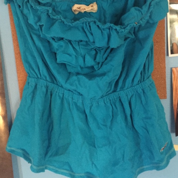 blue holister sleeveless top