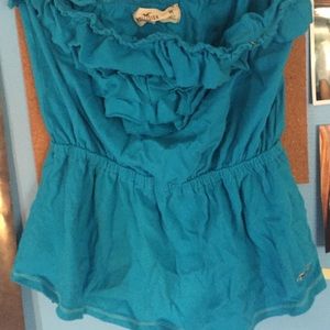 blue holister sleeveless top