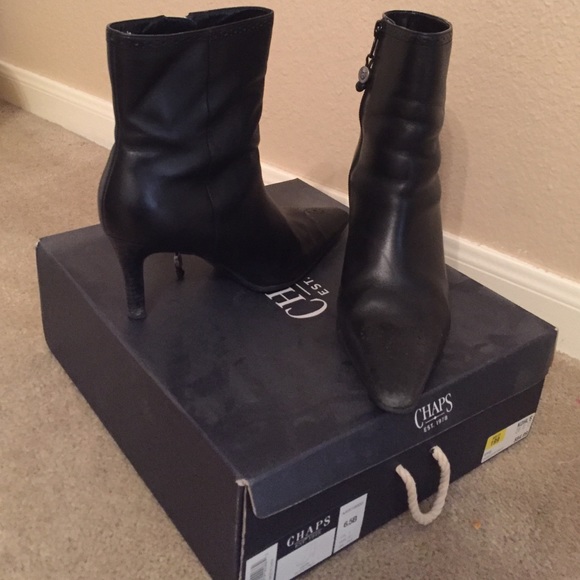 Black 2" heel boots - Picture 1 of 2