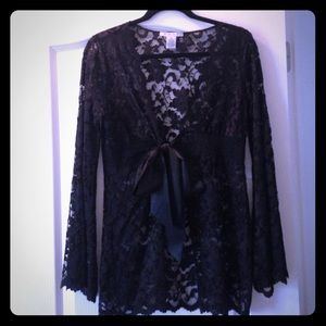 Black lace CAbi cover up