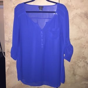 💙💙Beautiful Blue Torrid Blouse