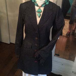 Denim blazer with beautiful details