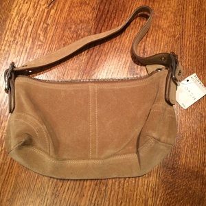 Authentic Small Suede Coach Bag