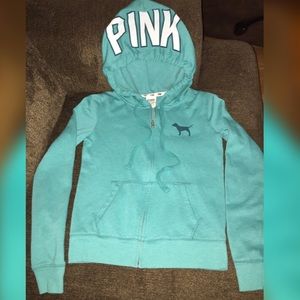 VS pink full-zip hoodie SIZE XS