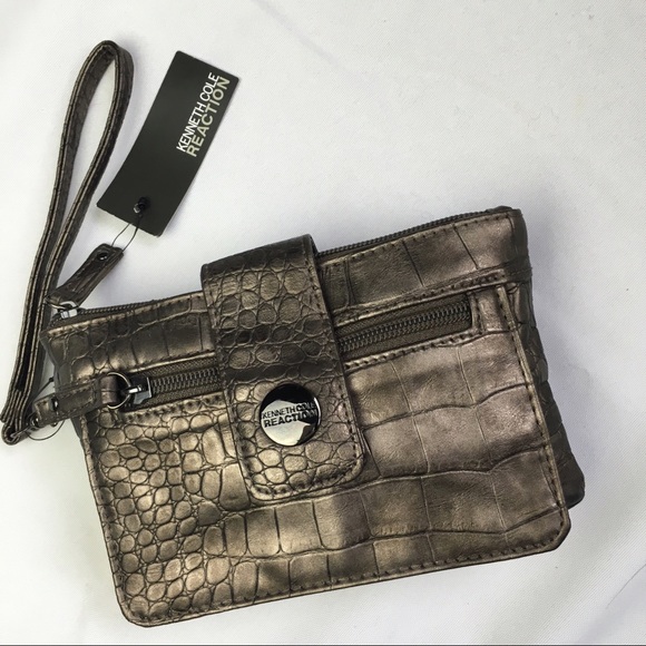 Kenneth Cole Reaction Metallic Wristlet