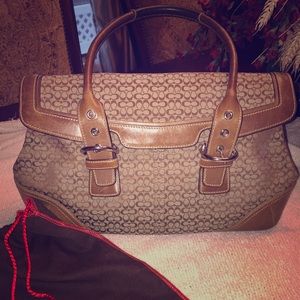 Coach large signature soho satchel