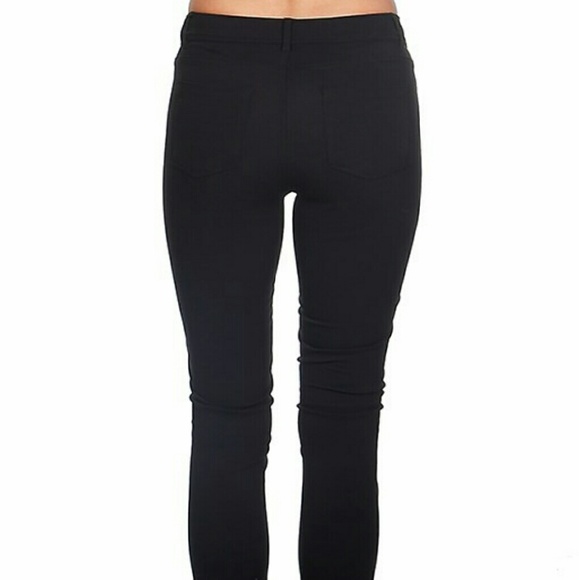 SALE 🍁Faux Leather Front Skinny Pants - Picture 3 of 4