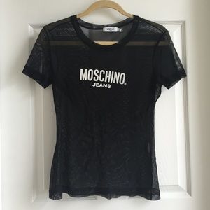 Moschino Jeans mesh t shirt.