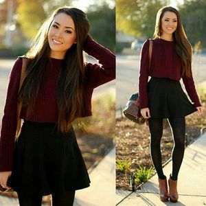 Black Circle Skirt