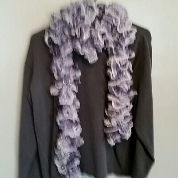 Scarf,blues,with bling!! - Picture 3 of 4