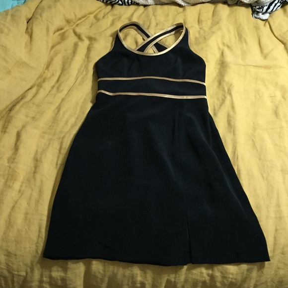 Black and gold mine contain dress