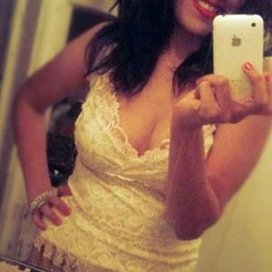 White House Black market cream lace top