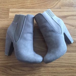 Suede booties