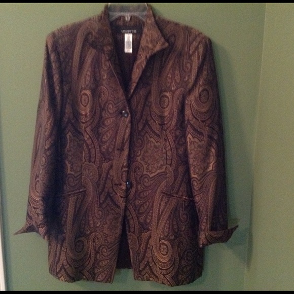 Paisley Print Jacket EUC