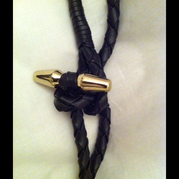 66" BRAIDED LEATHER Belt - Picture 2 of 4