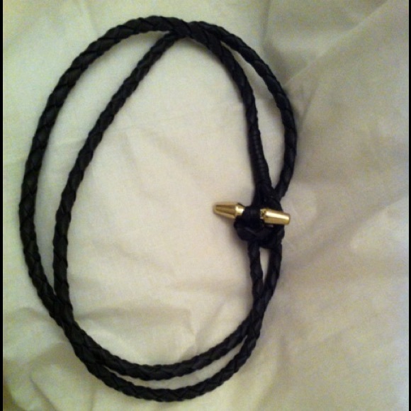 66" BRAIDED LEATHER Belt - Picture 3 of 4