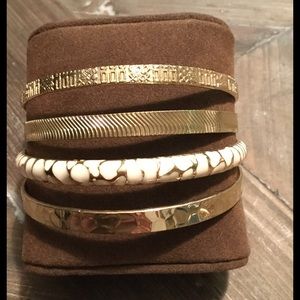 Gold Bangle Set - NWOT