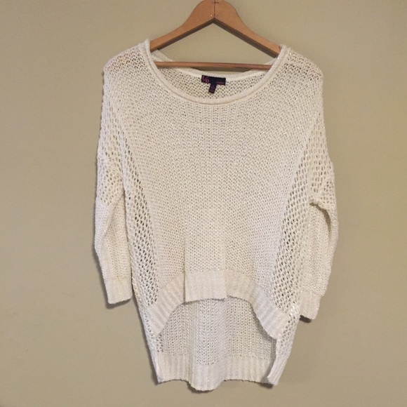 Sweaters - Off white colored sweater with gold detailing