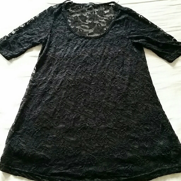 Black Lace Tunic - Picture 1 of 3