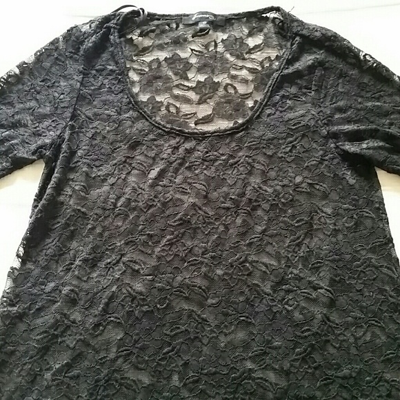 Black Lace Tunic - Picture 2 of 3