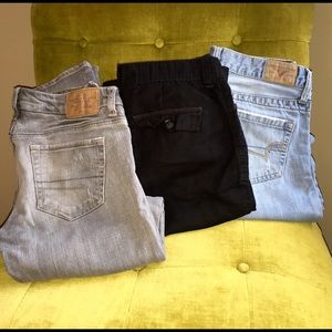 2 AEO Jeans & 1 Forever 21 Pant
