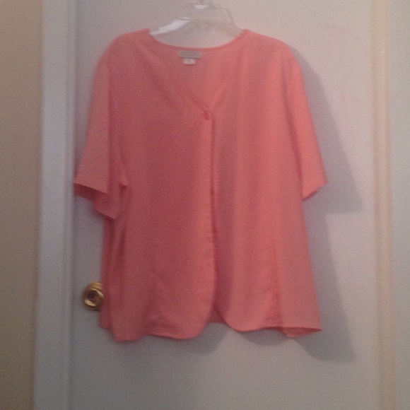 Jessica Michelle pink blouse button up - Picture 2 of 2
