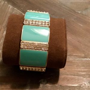 Gold & Teal Bangle - New without tags
