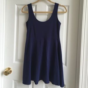 Navy blue simple sundress