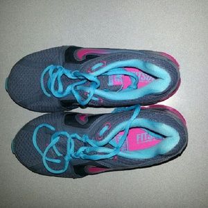 Nike pink and blue sneakers