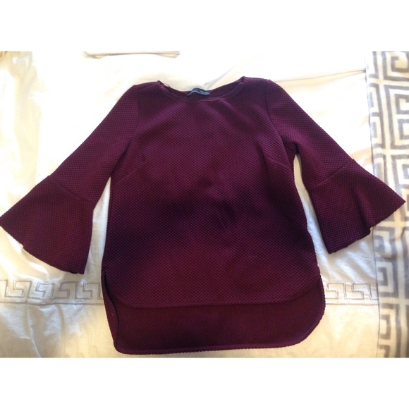 Zara maroon top