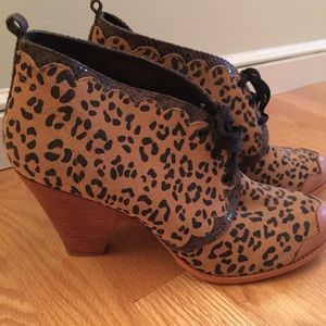 Suede Cheetah Booties