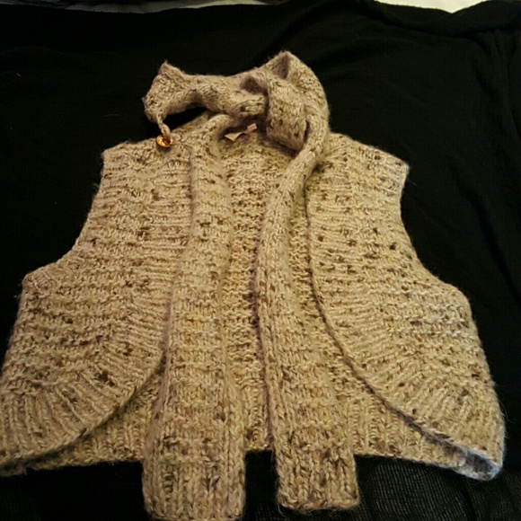 Rebecca Taylor cropped sweater vest.