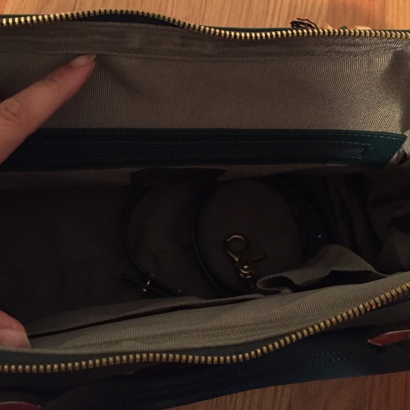 {Zac Posen} Gorgeous NWT Teal Eartha Satchel - Picture 3 of 5