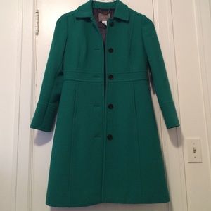 J. Crew DOUBLE-CLOTH LADY DAY COAT WITH THINSULATE