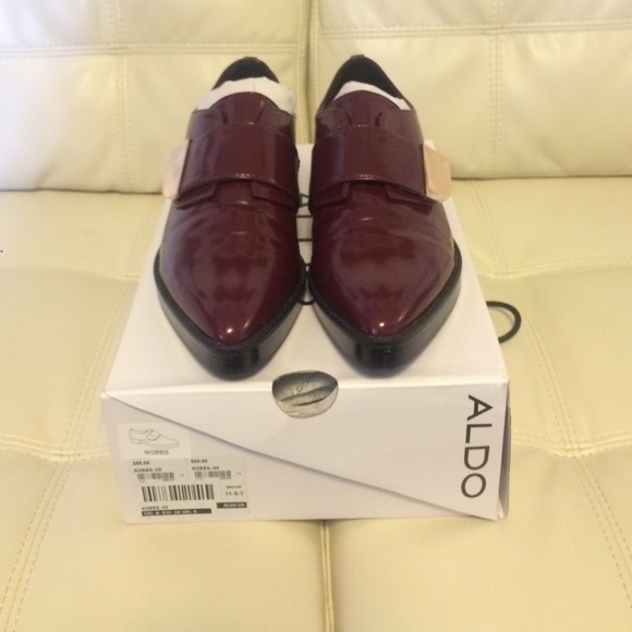 Aldo 'Nobbs' oxblood pointed toe loafer