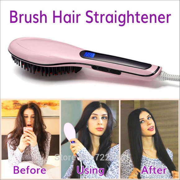 NASV hair brush straightner