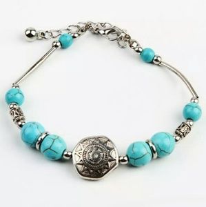 Turquoise beaded bracelet